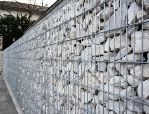 Realization of Rock Wall on garage forecourt in Cagli (PU)